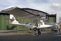 G-BLSC @ EGSU - Consolidated Catalina PBY-5A, Duxford Airfield, May 1989. - by Malcolm Clarke