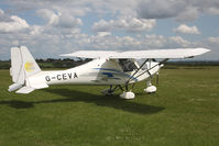 G-CEVA @ X5FB - Ikarus C42 FB80, Fishburn Airfield, June 2009. - by Malcolm Clarke