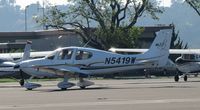 N5419W @ POC - taxiing into transient parking area - by Helicopterfriend