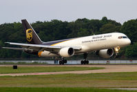 N419UP @ ORF - UPS 2218 from Louisville International Airport (KSDF) landing RWY 23. - by Dean Heald