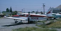 N3411W @ HHR - Picture of this Cherokee 6 parked at Hawthorne Airport (HHR) in California in the summer of 1966. - by Roland Penttila