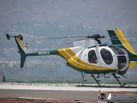 N818CE @ CNO - Parked with N814CE at Edison's hanger helipad - by Helicopterfriend