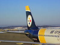 N733UW @ PIT - The tail section, parked at Pittsburgh International Airport - by Murat Tanyel