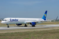 D-ABOE @ LMML - B757 D-ABOE of Condor taxying out of the main apron, getting ready for departure. - by raymond