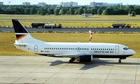 D-ADBD @ EDDT - Boeing 737-3L9 [27061] (Deutsche BA) Berlin-Tegel~D 18/05/1998. Taxing in. - by Ray Barber