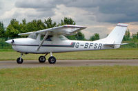 G-BFSR @ EGBP - R/Cessna F.150J [0504] Kemble~G 11/07/2004. Taxiing out for departure. - by Ray Barber