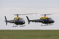 ZJ250 @ EGVP - In formation with ZJ254, about to depart. - by Howard J Curtis