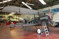 G-BKDT @ X4EV - Designed by H P Folland in 1916, and built at the Royal Aircraft Factory, Farnborough, the SE.5a was a single-seat biplane ‘fighting scout’ powered by a Hispano-Suiza derived water-cooled V8 engine - by Chris Hall