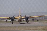 N4692A @ BIL - Neptune Aviation P-2 fighting the Dahl fire 45 miles north of KBIL and the Ash Creek fire about 100 miles SW of KBIL - by Daniel Ihde