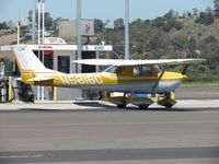 N5816G @ POC - Gassing up - by Helicopterfriend