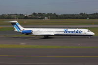 YR-MDK @ EDDL - Tend Air, McDonnell Douglas MD-82, CN: 49139/1091 - by Air-Micha