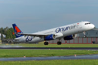 TC-OBF @ LOWL - Onur Air Airbus A321-231 take of in LOWL/LNZ - by Janos Palvoelgyi