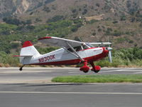 N8300K @ SZP - Stinson 108-1 VOYAGER, Franklin 6A150-B3 150 Hp, takeoff climb Rwy 22 - by Doug Robertson