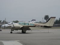 N9487Y @ OXR - 1961 Beech 95-55 BARON, two Continental IO-470-L 260 Hp each, 1st year of Baron production, 1,200 mile range w/45 minute reserve, max speed 236 mph. - by Doug Robertson