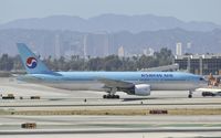 HL7575 @ KLAX - Taxiing to gate at LAX - by Todd Royer