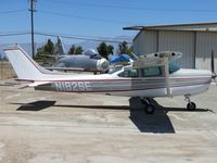 N182SE @ CNO - Inside the paint shop parking area - by Helicopterfriend