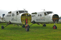 HP-1283 @ CYBW - eX Aeroperlas Twin Otters HP-1283 and HP-1281 at Springbank - by Terry Fletcher