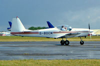 G-BOCM @ EGBP - Slingsby T.67C Firefly [2036] Kemble~G 10/07/2004. Seen here taxing for fuel. - by Ray Barber