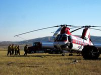 N192CH - Incident Command, northern Wyoming fire, summer 2012 - by Shreve Stockton