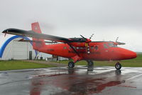 VP-FBC @ CYBW - De Havilland Canada DHC-6-300 Twin Otter, c/n: 787 on maintenance at Springbank , Alberta - by Terry Fletcher