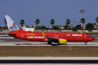 D-AHFZ @ LMML - B737-800 D-AHFZ Tuifly in special colours visited MaltaSeen here taxying out for departure. - by raymond