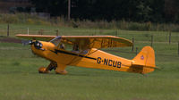 G-NCUB @ EGTH - 3. G-NCUB arriving at Old Warden prior to Shuttleworth Sunset Air Display, July 2012 - by Eric.Fishwick