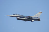 86-0242 @ NFW - 301st Fighter Wing F-16 departing NAS Fort Worth in new 10th Air Force Paint