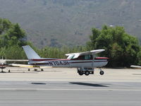 N704JH @ SZP - 1976 Cessna 150M, Continental O-200 100 Hp, landing Rwy 22 - by Doug Robertson