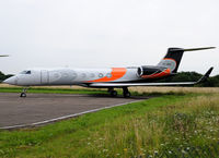 VT-BRS @ EGTC - Gulfstream V parked at Cranfield during the Olympics - by Paul Ashby
