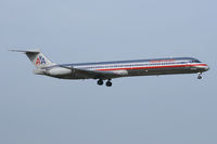 N596AA @ DFW - American Airlines landing at DFW Airport