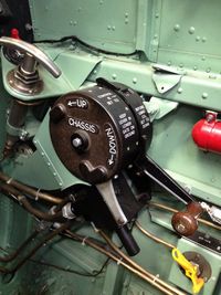 N749DP @ KCMA - Landing gear lever detail - by Nick Taylor