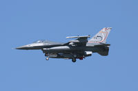 86-0231 @ NFW - 301st Fighter Wing 40th Anniversary paint F-16 landing at NAS Fort Worth - by Zane Adams