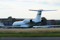 N780W @ EGTC - one of several bizjets parked at Cranfield with visitors for the opening of the London 2012 Olympic games - by Chris Hall