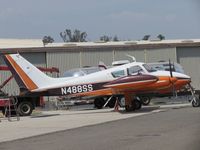 N488SS @ CNO - Parked at a mechanics hanger - by Helicopterfriend