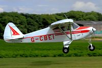 G-CBEI @ BREIGHTON - Dave easing the Colt down for another smooth landing - by glider