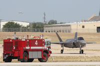 168311 @ NFW - Lockheed Martin F-35B after landing from a test flight...seemed to have some sort of problem. They shut down and towed back to Lockheed.