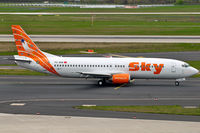 TC-SKE @ EDDL - Sky Airlines TC-SKE taxiing towards Rwy23L - by Thomas Spitzner