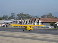 N23283 @ SZP - 1939 Piper J3C-65 CUB, Continental A&C65 65 Hp, landing roll Rwy 22 - by Doug Robertson