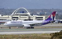 N389HA @ KLAX - Taxiing to gate at LAX - by Todd Royer