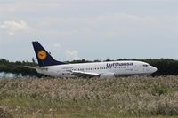 D-ABIO @ EDDP - Touch down of Lufthansa´s Wesel in blooming nature... - by Holger Zengler