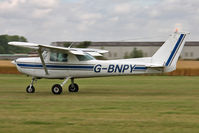 G-BNPY @ EGBR - Cessna 152 at The Real Aeroplane Club's Summer Madness Fly-In, Breighton Airfield, August 2012. - by Malcolm Clarke