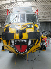 XV712 @ EGSU - Ex 814 Sqn Royal Navy Sea King inside Hangar 5, IWM Duxford - by Chris Hall