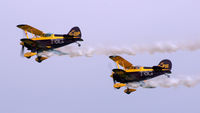 G-PIII @ EGTH - 44. TRIG Aerobatic Team at Shuttleworth Sunset Air Display, August 2012 - by Eric.Fishwick