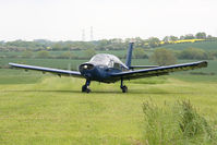 G-BHWK @ X5FB - Morane-Saulnier MS-880B Rallye Club, Fishburn Airfield, UK, June 2012. - by Malcolm Clarke