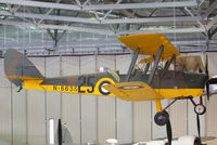 N6635 @ EGSU - Hanging from the ceiling of the AirSpace hangar at the Imperial War Museum, Composite airframe rebuild built using the wings from G-APAP. Painted to represent 22 EFTS Cambridge and wearing the false registration N6635. - by Chris Hall