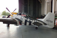 G-BTCD @ EGSU - The Old Flying Machine Company P-51D Mustang Ferocious Frankie - by Chris Hall
