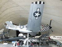 BAPC255 @ EGSU - Replica P-51 displayed in the American Air Museum, Duxford - by Chris Hall