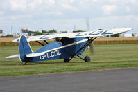 G-LCGL @ EGBR - Comper CLA7 Swift (Replica) at The Real Aeroplane Club's Summer Madness Fly-In, Breighton Airfield, August 2012. - by Malcolm Clarke