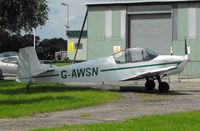 G-AWSN @ EGSV - parked up for an overnight stay - by keith sowter