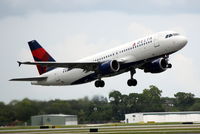 N330NW @ KSRQ - Delta Flight 2298 (N330NW) departs Sarasota-Bradenton International Airport enroute to Hartsfield-Jackson International Airport - by Jim Donten